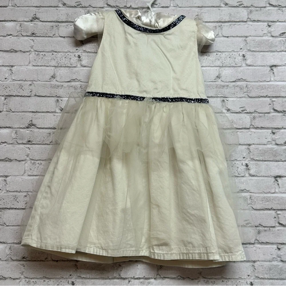 Carter's White/Ivory Tulle Size 18 M Dress Sparkle Detail Lined Holiday
